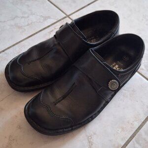 Volks Walkers Black Leather Velcro Comfort Shoes | EU 42 (US 11)